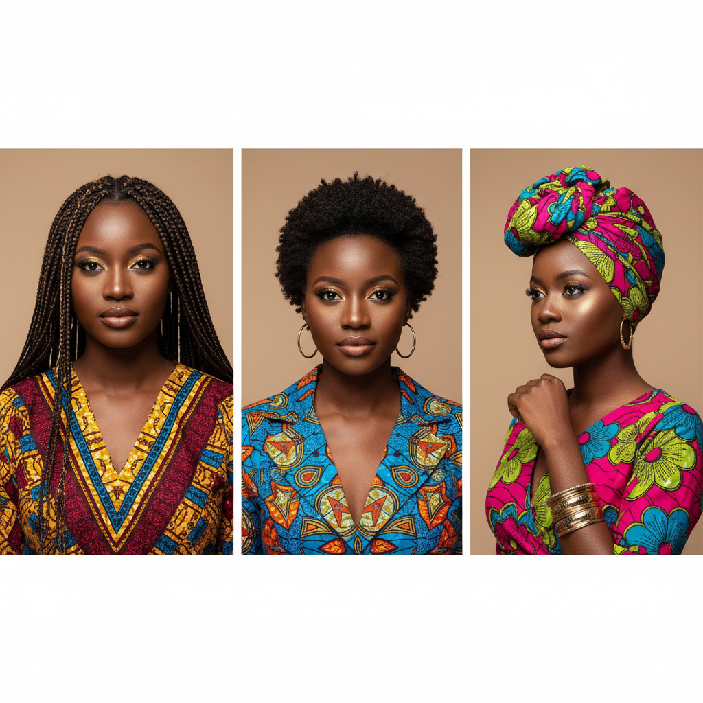 Coiffures et maquillage pour sublimer votre pagne