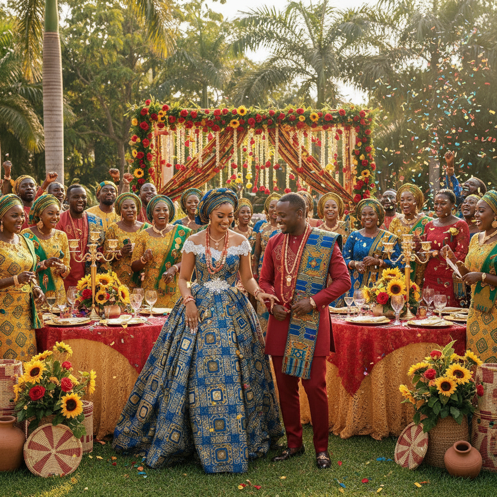 Tenues de mariage en pagne : traditions et modernite