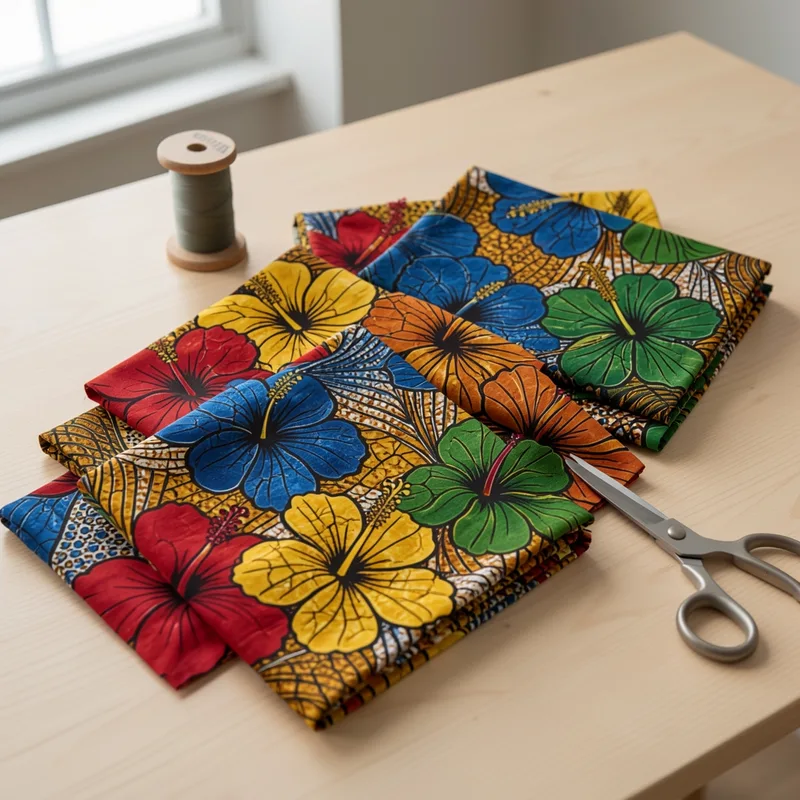 Tissus wax fleur : motifs floraux, sens et façons de les porter