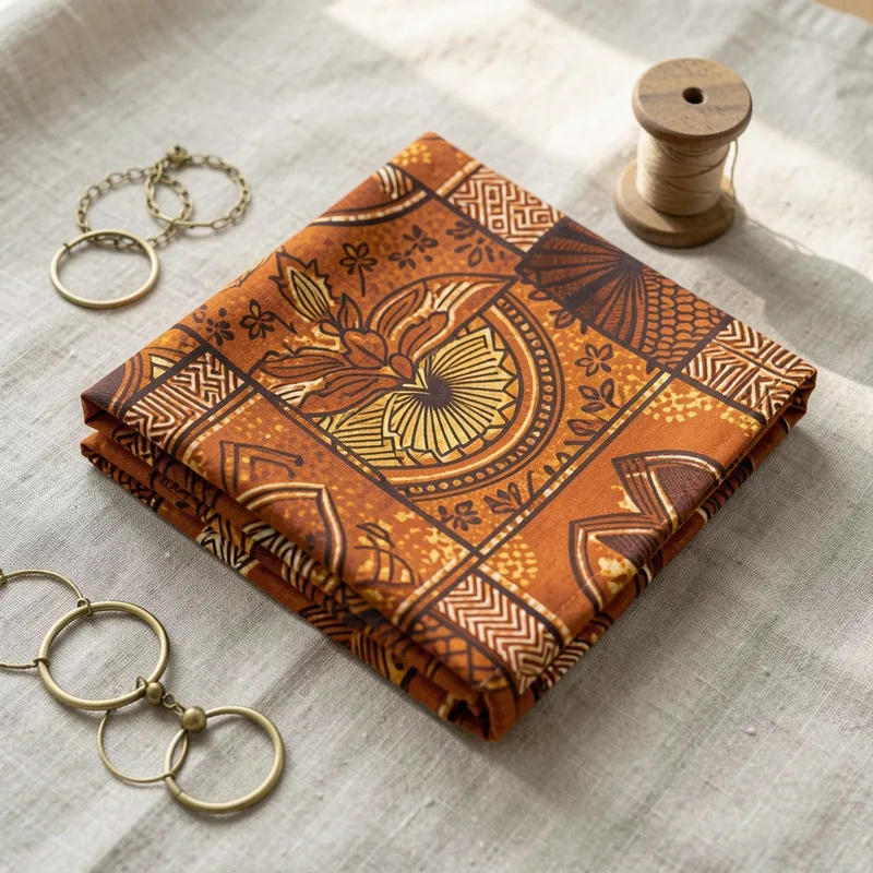 Tissu wax orange : nuances, motifs et guide d'achat