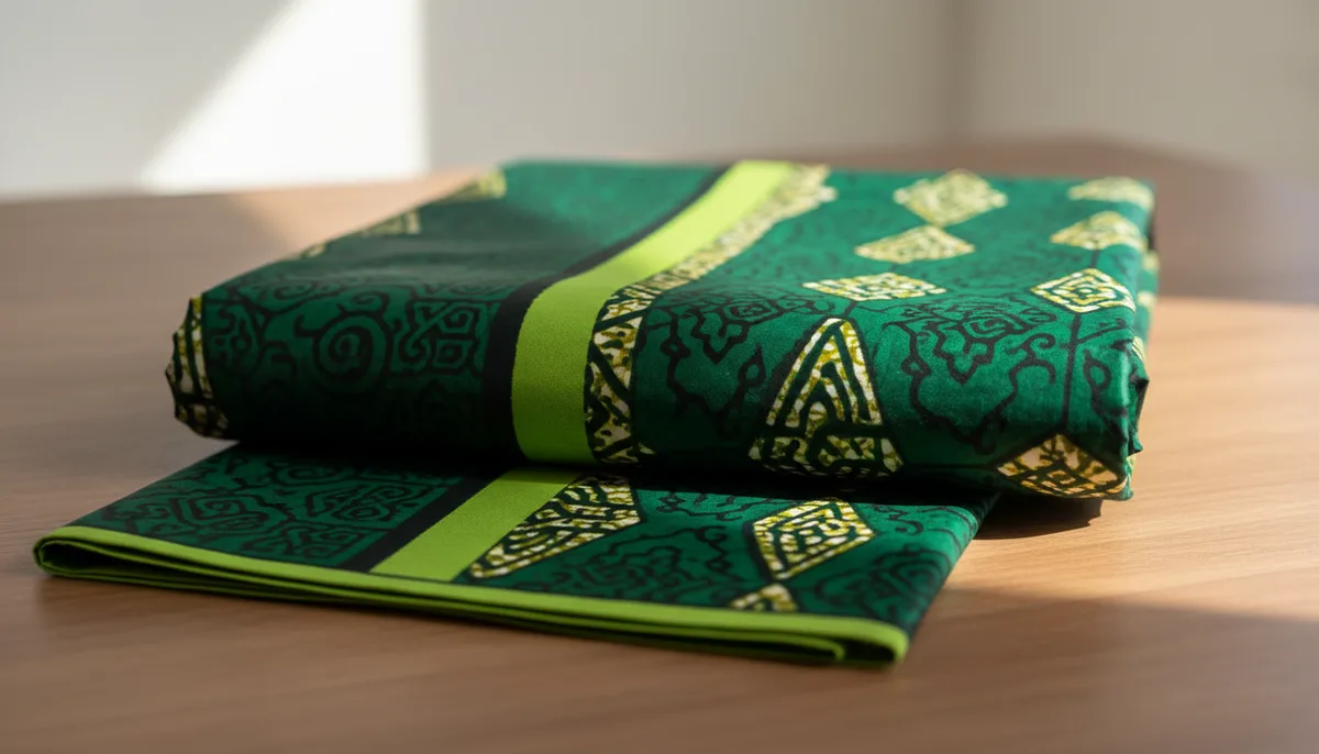 Tissus wax vert : nuances, motifs et guide d'achat en ligne